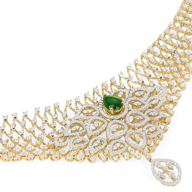 Tanishq 18KT Diamond Necklace for Women 2