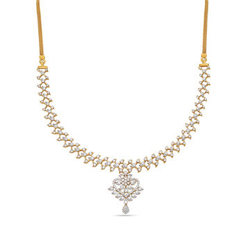 Tanishq 18 Karat Diamond Necklace for Women