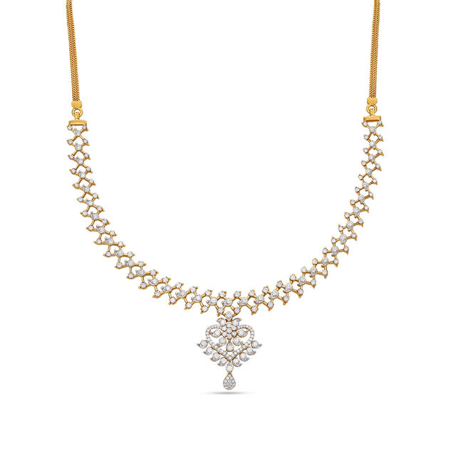 Tanishq 18 Karat Diamond Necklace for Women 