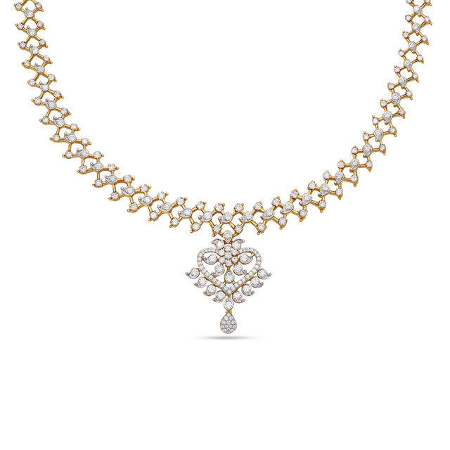Tanishq 18 Karat Diamond Necklace for Women 2