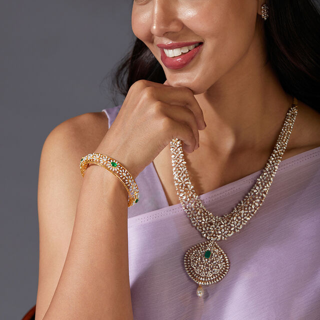 Tanishq 18KT Diamond Bangle for Women 2
