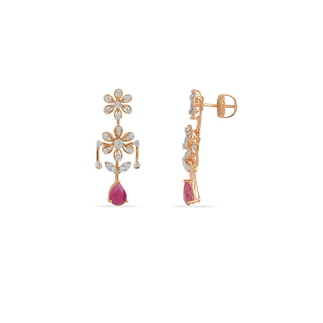 Tanishq 18KT Diamond Necklace Set for Women 7