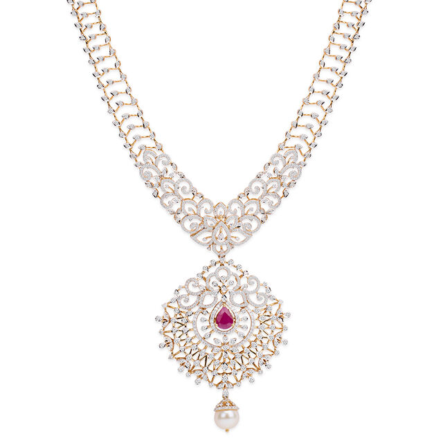 Tanishq 18KT Diamond Haaram for Women 2