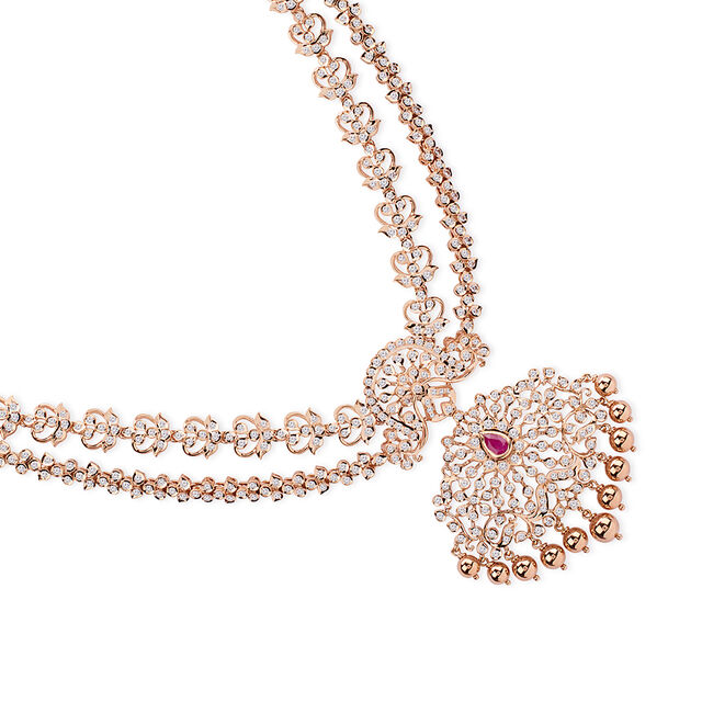 Tanishq 18KT Diamond Necklace for Women 3