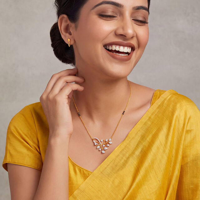 Tanishq 18 Karat Diamond Mangalsutra for Women 3
