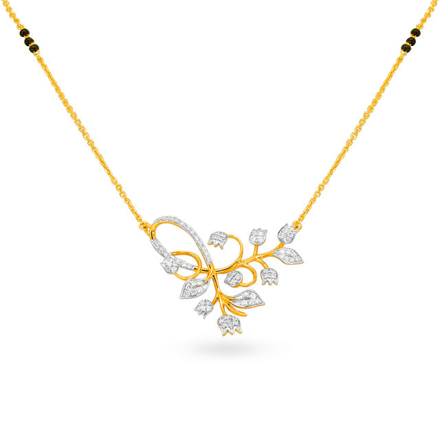Tanishq 18 Karat Diamond Mangalsutra for Women 2