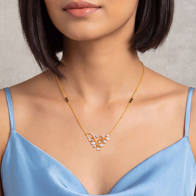 Tanishq 18 Karat Diamond Mangalsutra for Women 2