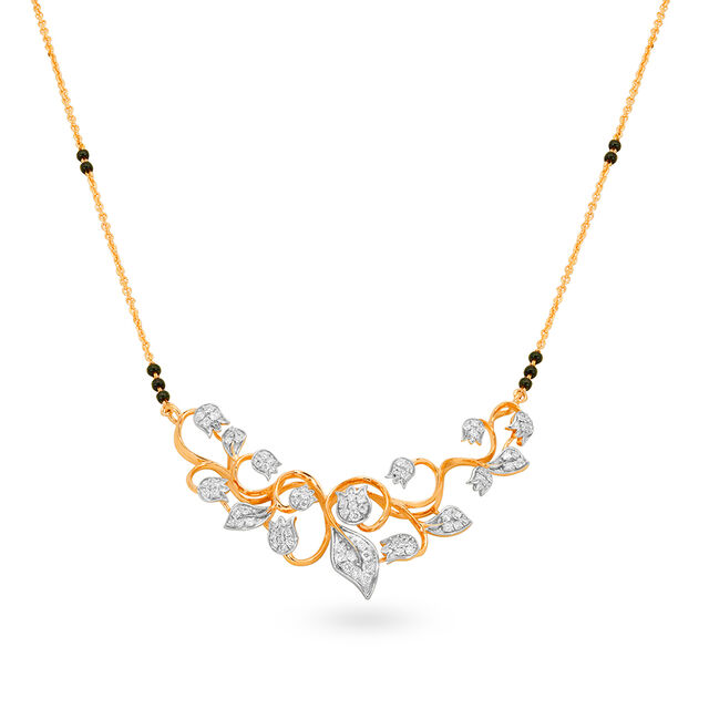 Tanishq 18 Karat Diamond Mangalsutra for Women 2