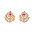Glimmering Rose Gold Studs 