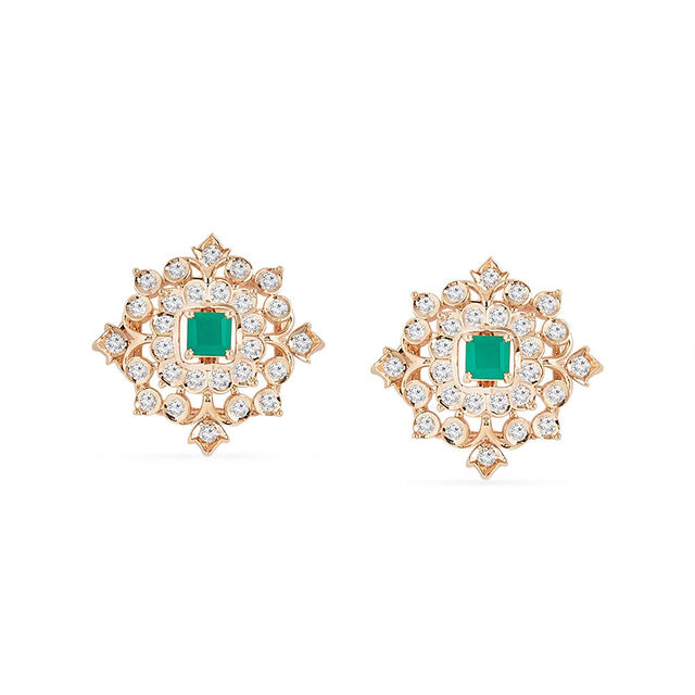 Tanishq 18KT Diamond Earrings for Women 