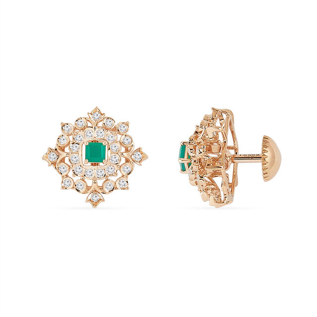 Tanishq 18KT Diamond Earrings for Women 2