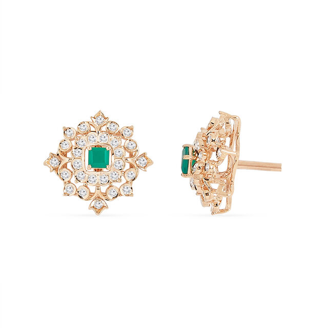 Tanishq 18KT Diamond Earrings for Women 4