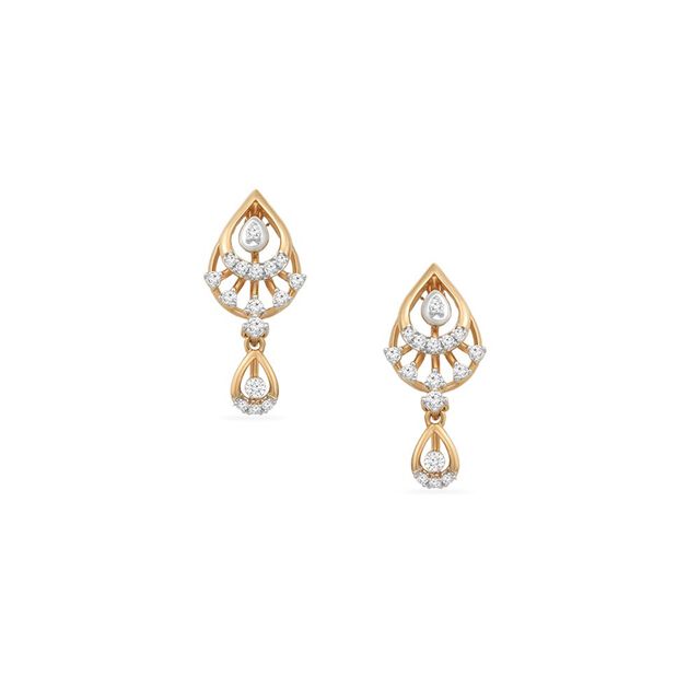 Tanishq 18KT Diamond Earrings 