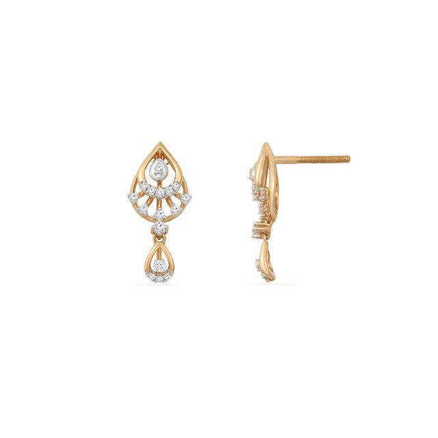 Tanishq 18KT Diamond Earrings 4