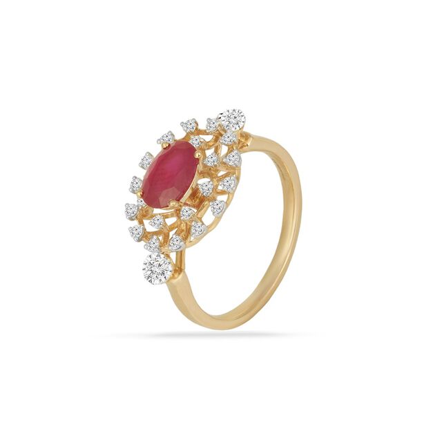 Tanishq 18KT  Gold Finger Ring for Women 2