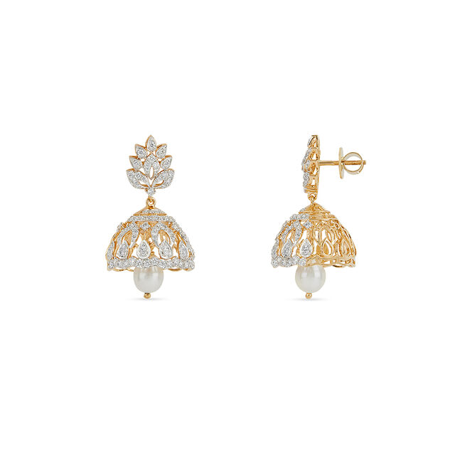 Tanishq 18KT Diamond Earrings for Women 2