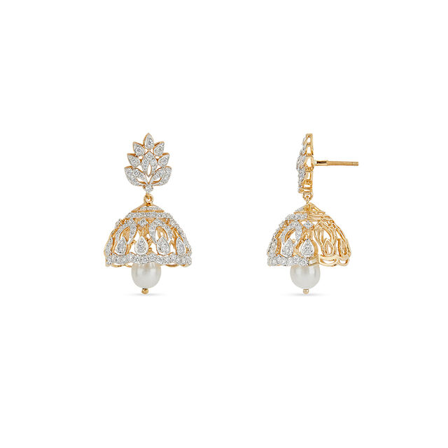 Tanishq 18KT Diamond Earrings for Women 3