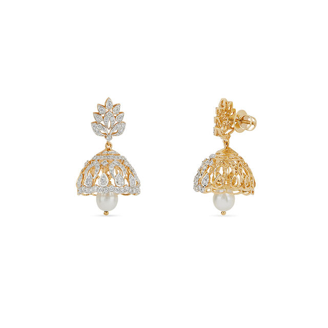 Tanishq 18KT Diamond Earrings for Women 4
