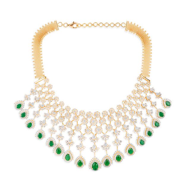 Tanishq 18KT Diamond Necklace for Women 