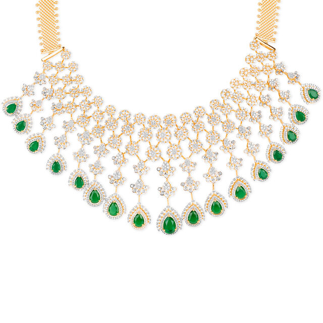 Tanishq 18KT Diamond Necklace for Women 2