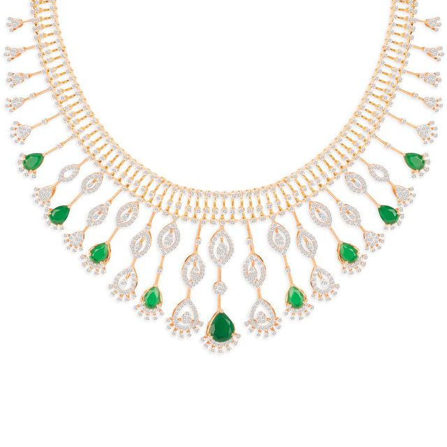 Tanishq 18KT Diamond Necklace for Women 2