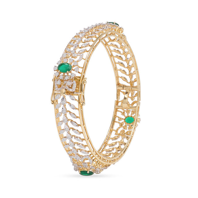 Tanishq 18KT Diamond Bangle for Women 2