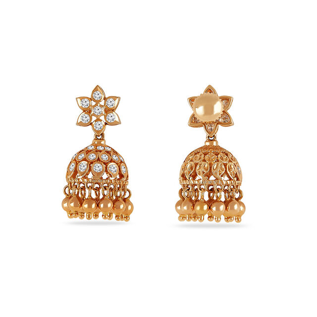 Tanishq 18KT Diamond Earrings for Women 3