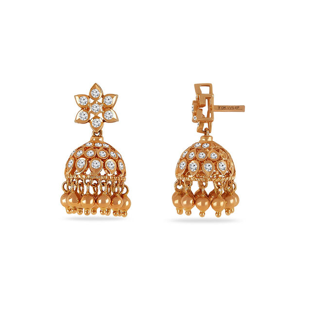 Tanishq 18KT Diamond Earrings for Women 4
