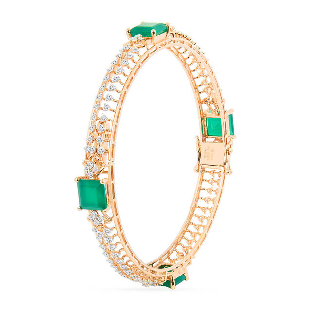 Tanishq 18KT Diamond Bangle for Women 2