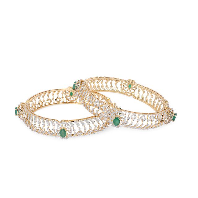 Tanishq 18KT Diamond Bangle for Women 4