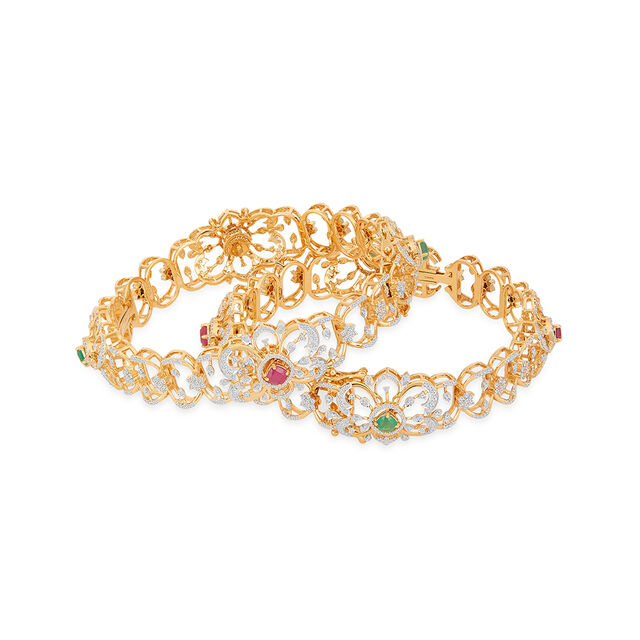 Tanishq 18KT Diamond Bangle for Women 4