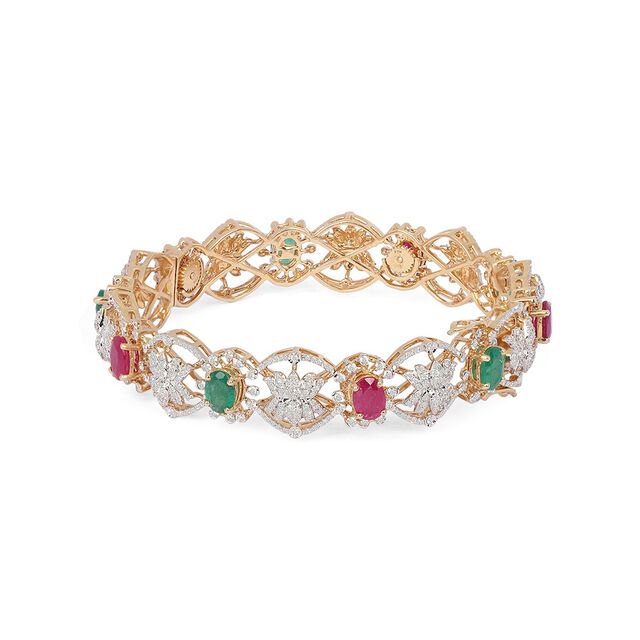 Tanishq 18KT Diamond Bangle for Women 