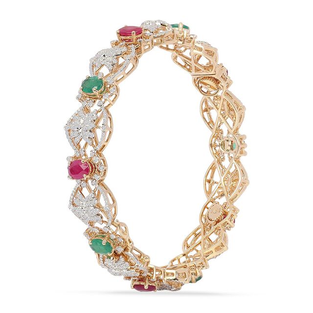 Tanishq 18KT Diamond Bangle for Women 3