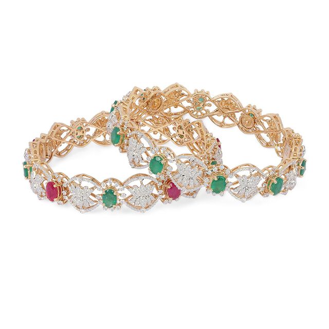 Tanishq 18KT Diamond Bangle for Women 5