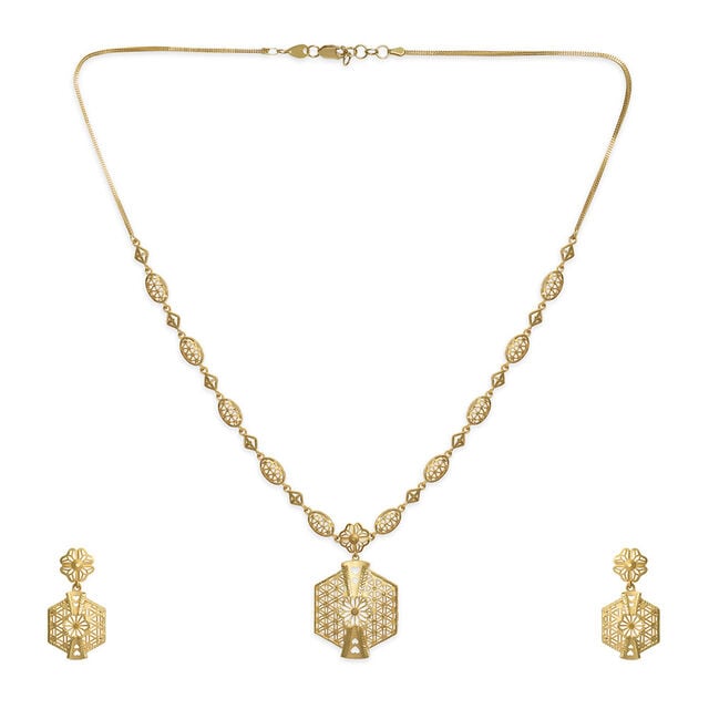 Tanishq 18KT Gold Necklace Set 2