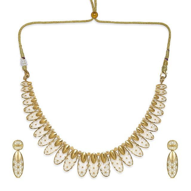 Tanishq 18KT Gold Necklace Set 2