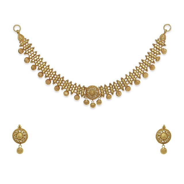 Tanishq 18KT Gold Necklace Set 2
