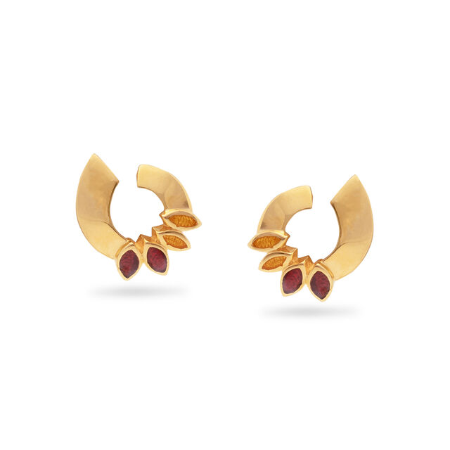 Exquisite Gold Pendant and Earring Set,,hi-res 2