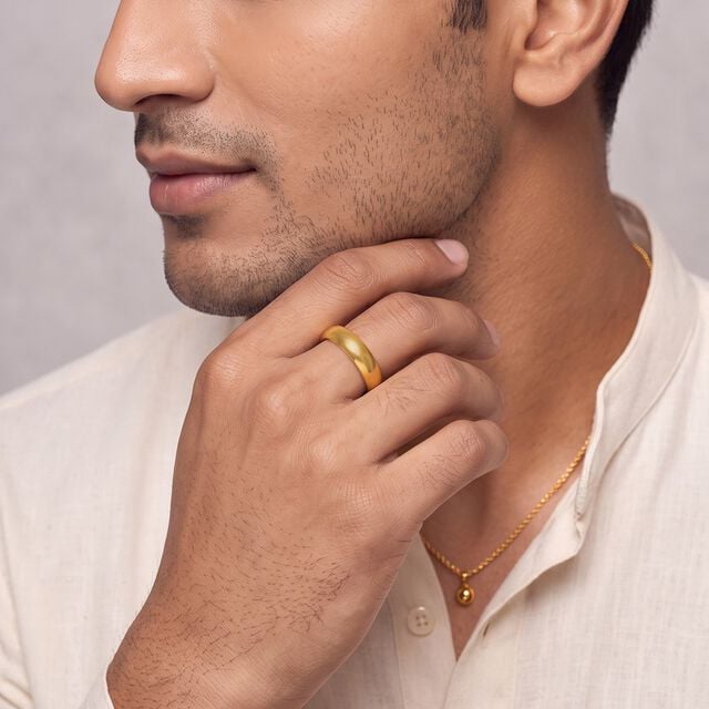 Contemporary Casual Gold Finger Ring 2