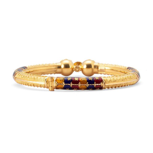 Ethnic Elegance Beaded Bangle,,hi-res 