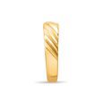Sculpted Gold Finger Ring for Men 