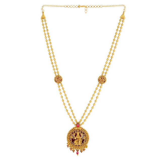 Tanishq 22KT Synthetic Stone Haaram for Women 