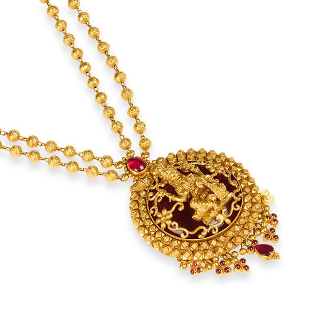 Tanishq 22KT Synthetic Stone Haaram for Women 3