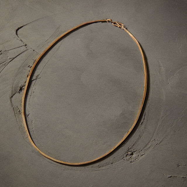 Tanishq Classic Bold Men's 22KT Classic Yellow Gold Chain,,hi-res 