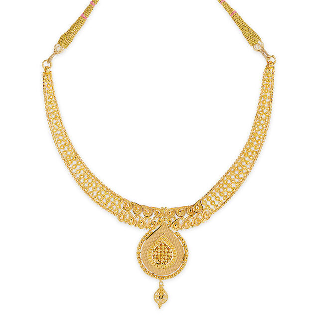 Tanishq 22KT Gold Necklace Set for Women 2