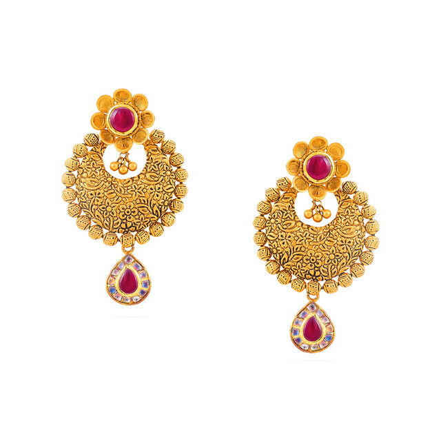 Tanishq 22KT  Gold Necklace Set  for Women 3