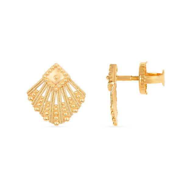 Radiant Gold Pendant and Earrings Set 5