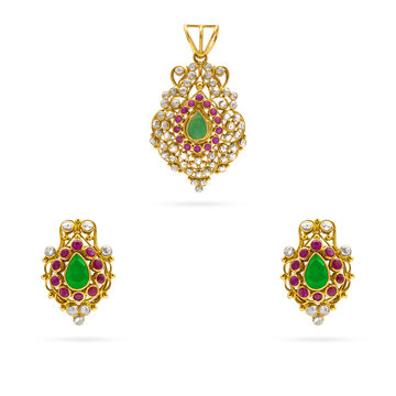 Vibrant Indian Heritage Jewelry Set