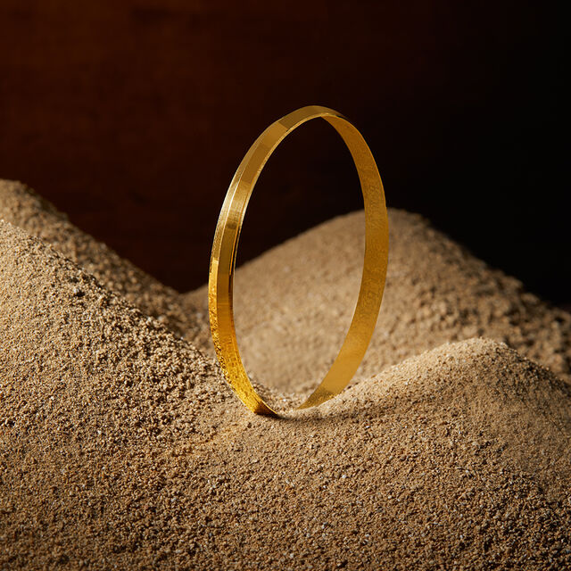 Buy Tanishq Grit for Life Men's 22KT Yellow Gold Kada at Best