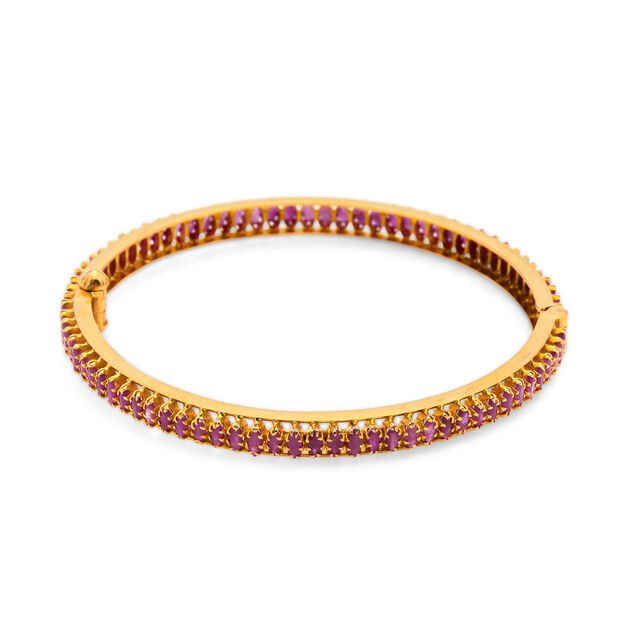 Pink Aurora Gold Bangle,,hi-res 